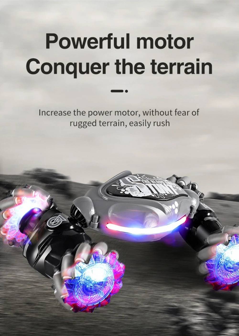 4WD Stunt Gesture RC Car With LED Light Toys for Kids