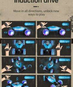 4WD Stunt Gesture RC Car With LED Light Toys for Kids