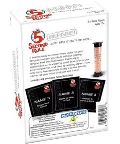 5-second Rule Party Board Game Card