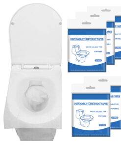 50pcs Disposable Toilet Seat Cover, Flushable