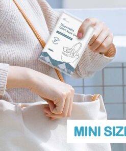 50pcs Disposable Toilet Seat Cover, Flushable