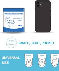 50pcs Disposable Toilet Seat Cover, Flushable