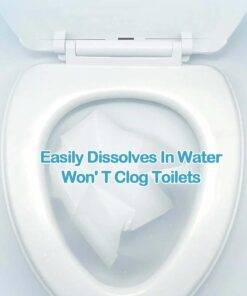 50pcs Disposable Toilet Seat Cover, Flushable