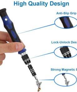 60 in 1 Professional Screwdriver Repair Tools Kit Set with 56 Flexible Shaft Extension