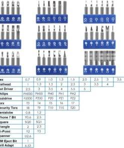 60 in 1 Professional Screwdriver Repair Tools Kit Set with 56 Flexible Shaft Extension