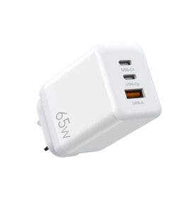65W GaN Dual Type-C USB-C Wall Charger Adapter