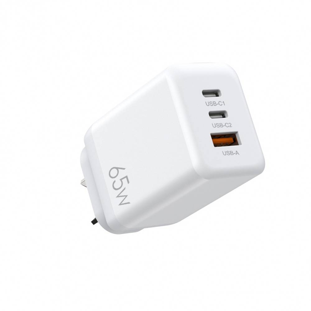 65W GaN Dual Type-C USB-C Wall Charger Adapter