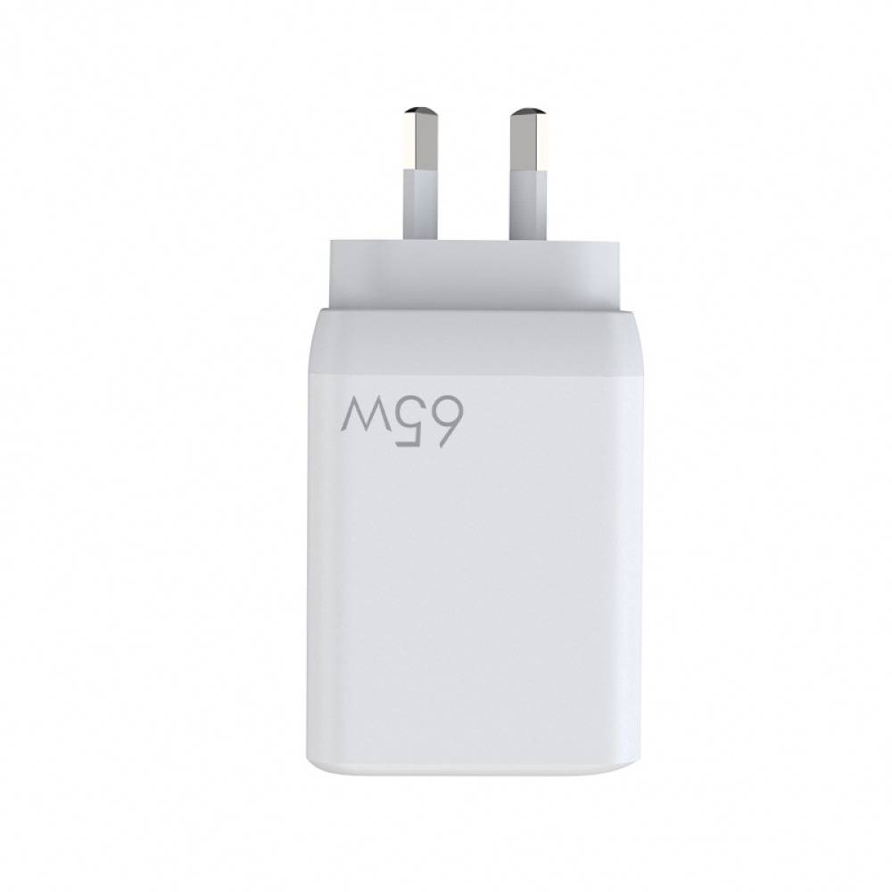65W GaN Dual Type-C USB-C Wall Charger Adapter