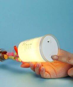 7 Colours Message Wishing Milk Drift Bottle LED Night Light Bedside Lamp