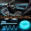 7M Car Interior Music Flashing EL LED Atmosphere Neon Strip