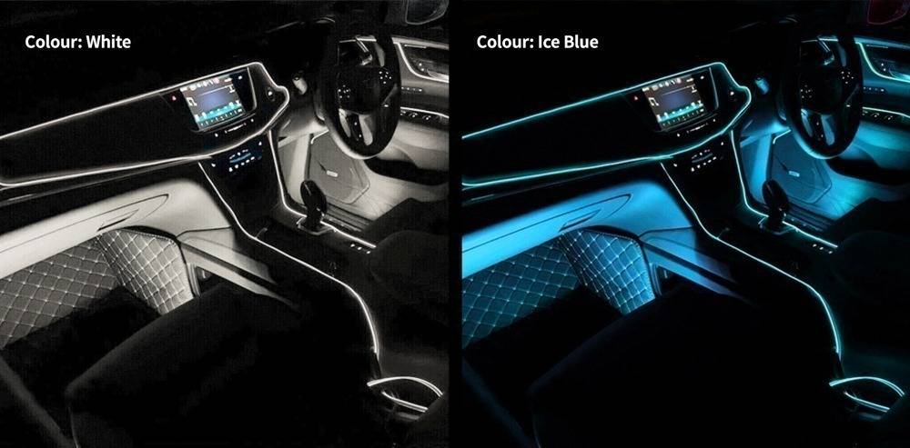 7M Car Interior Music Flashing EL LED Atmosphere Neon Strip