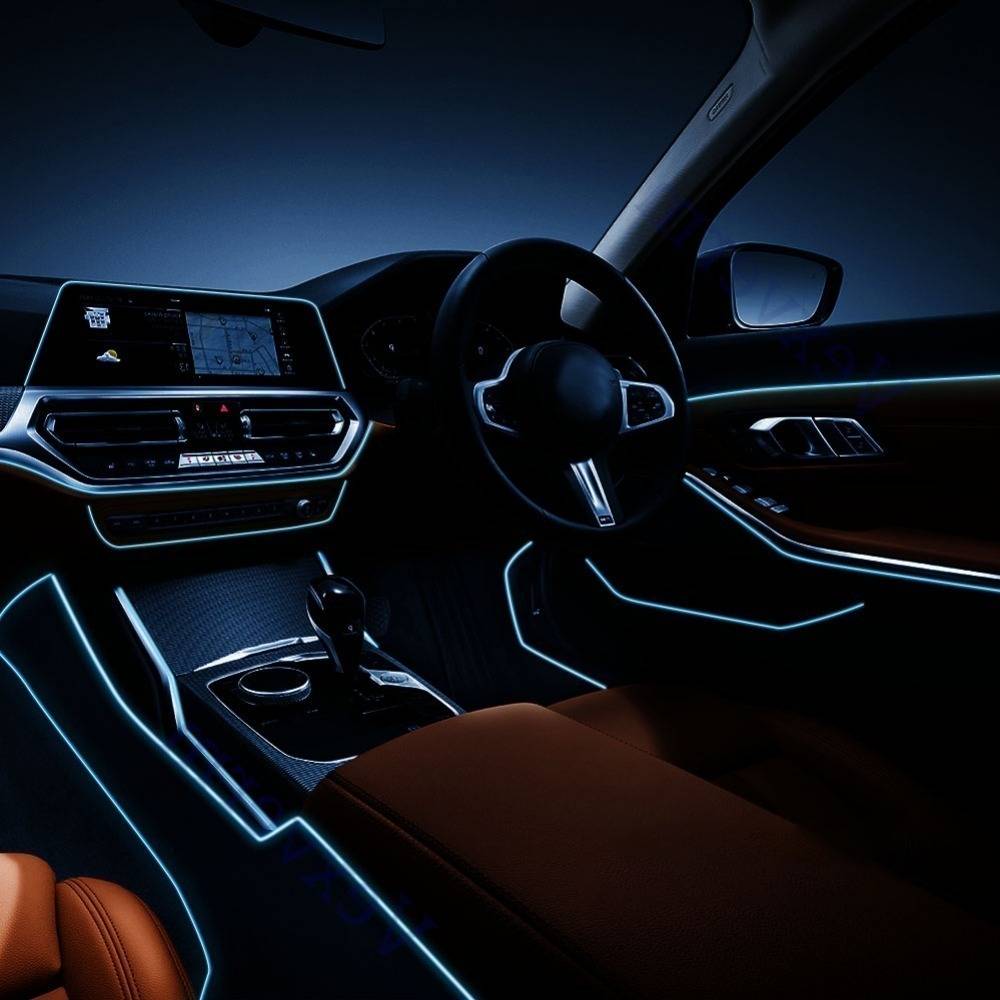 7M Car Interior Music Flashing EL LED Atmosphere Neon Strip