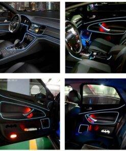 7M Car Interior Music Flashing EL LED Atmosphere Neon Strip