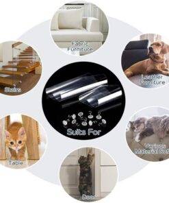 8PCs Cat Scratching Guard Sofa Couch Furniture Protection