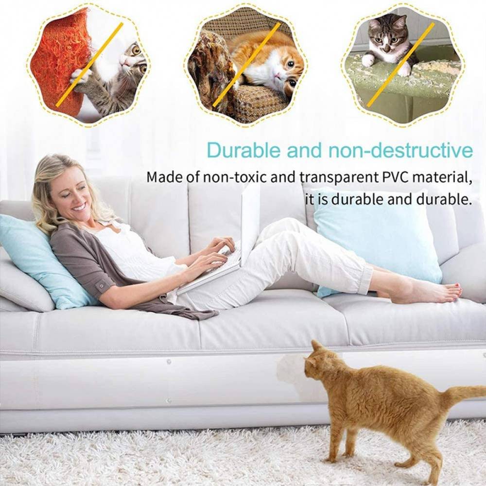 8PCs Cat Scratching Guard Sofa Couch Furniture Protection