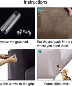 8PCs Cat Scratching Guard Sofa Couch Furniture Protection