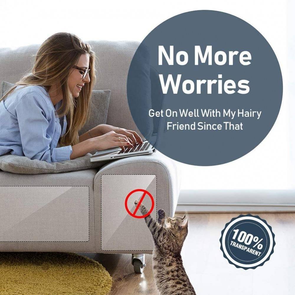 8PCs Cat Scratching Guard Sofa Couch Furniture Protection