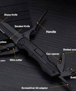 9 in 1 EDC Multitool Pliers Knife for Camping & Adventure