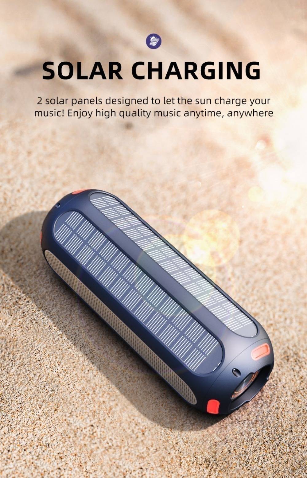 ABFOCE Outdoor Magnetic Bluetooth Speaker