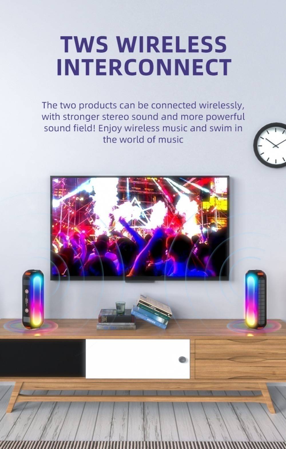 ABFOCE Outdoor Magnetic Bluetooth Speaker