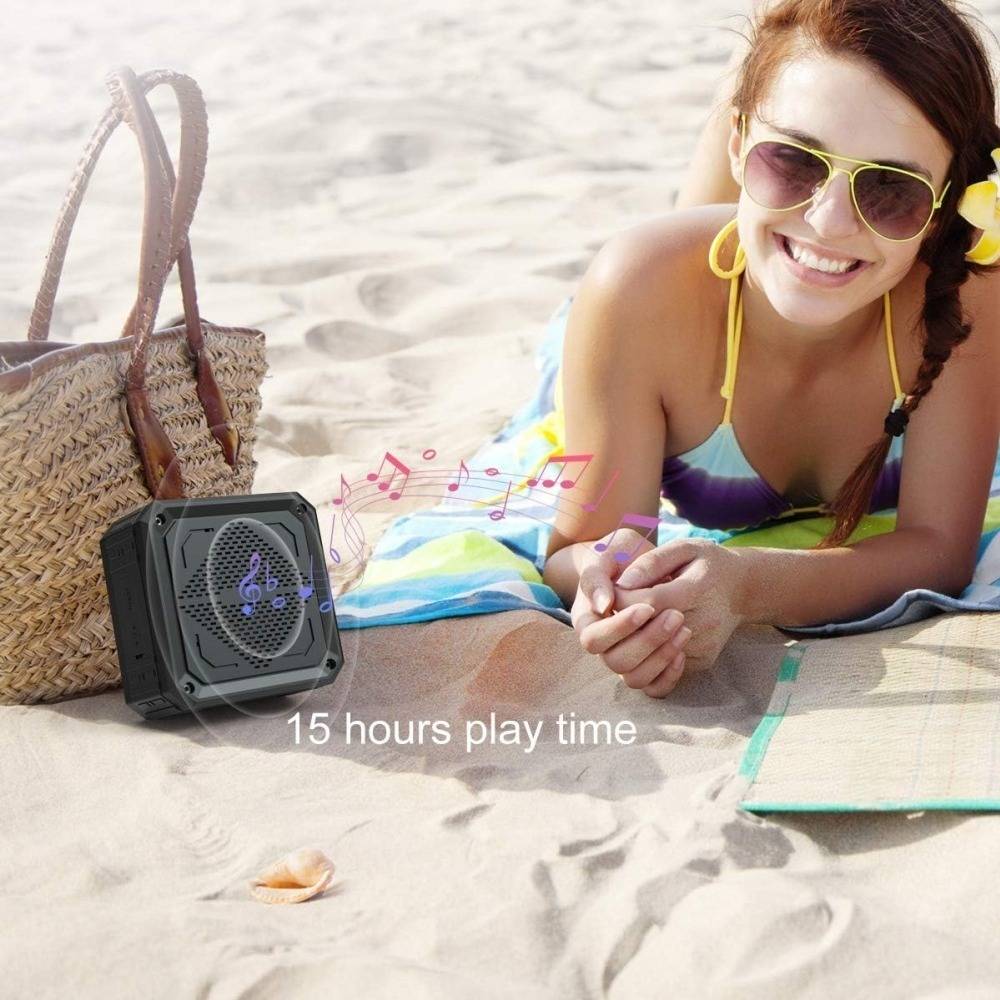 ABFOCE Outdoor Waterproof Mini Solar Bluetooth Speaker