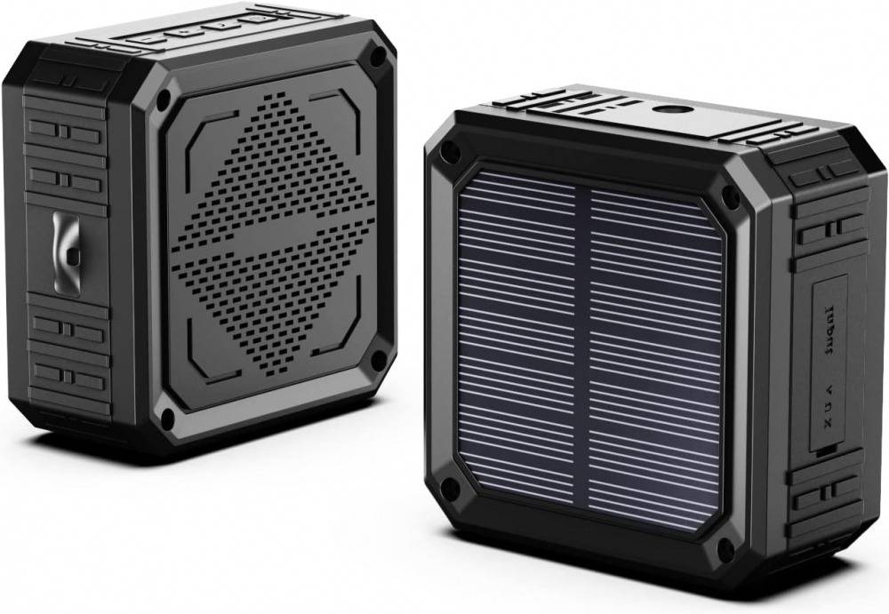 ABFOCE Outdoor Waterproof Mini Solar Bluetooth Speaker