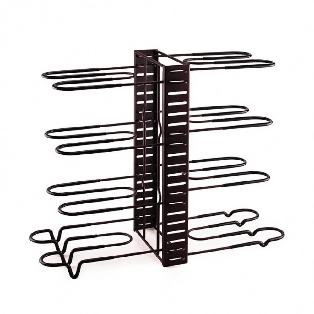 Adjustable 8 Tier Pan and Pot Lid Holder Rack