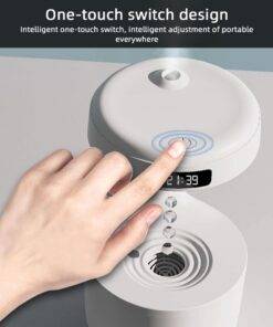 Anti-Gravity Air Humidifier Water Droplets Clock Lamp