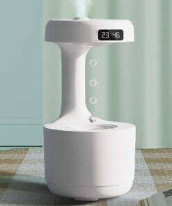 Anti-Gravity Air Humidifier Water Droplets Clock Lamp