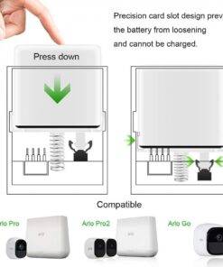 Kastar Battery AC Wall Charger For Arlo VMC4030, Arlo Pro2, Arlo Pro 2 Camera – 2440mAh Li-Ion
