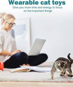 Automatic Cat Toys LED Laser Light Charging Collar