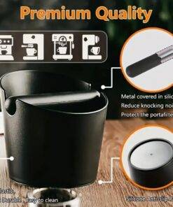 Barista-Grade Espresso Knock Box & Tamper Mat Set