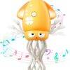 Birthday Gift Dancing Squid Baby Toy Infant Tummy Time