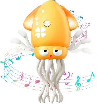 Birthday Gift Dancing Squid Baby Toy Infant Tummy Time
