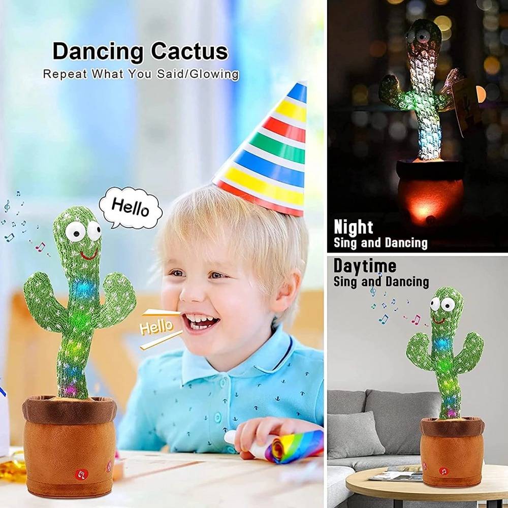 Birthday Gift Dancing and Singing Cactus Toy