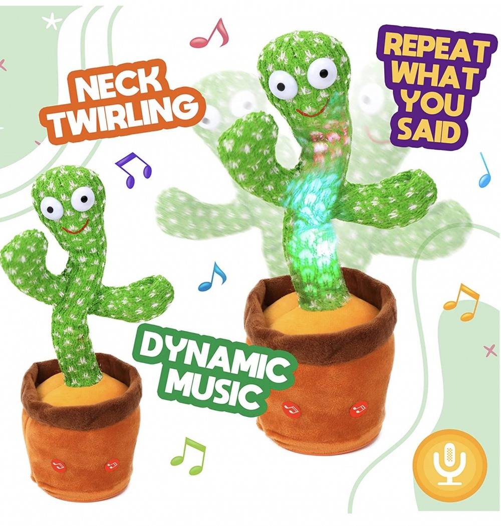 Birthday Gift Dancing and Singing Cactus Toy