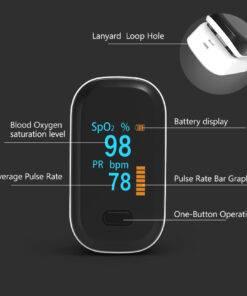 Boxym Yonker Medical Portable Finger Pulse Oximeter Blood oxygen Heart Rate