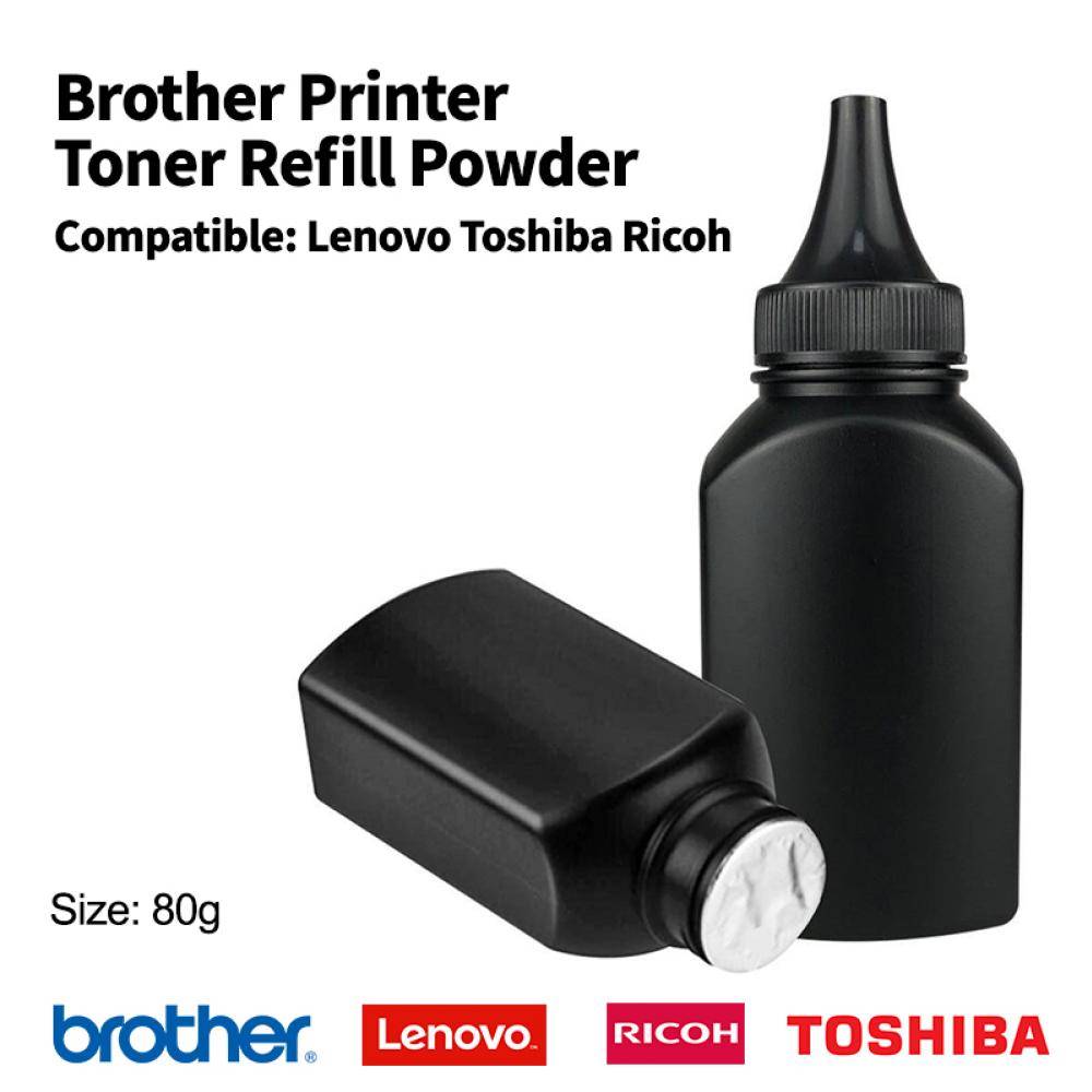 Brother Laser Printer Toner Powder Cartridge Black 80g (Lenovo Toshiba Ricoh)