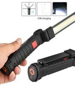 COB LED Torch USB Rechargeable Multi-Function Folding Work Light