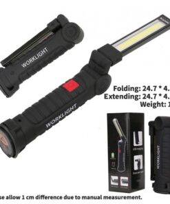 COB LED Torch USB Rechargeable Multi-Function Folding Work Light