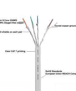 CAT 7 10Gbps ULTRA-FAST Flat Ethernet Network Internet Cable Cord