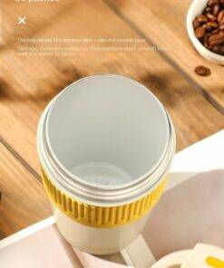 Caka Stainless Steel Thermal Coffee Cup with Lids and Straws