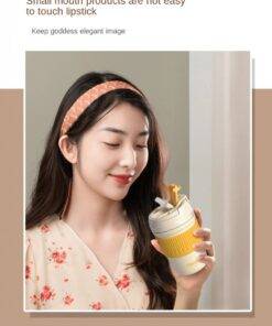 Caka Stainless Steel Thermal Coffee Cup with Lids and Straws