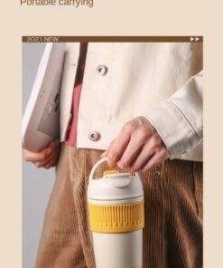 Caka Stainless Steel Thermal Coffee Cup with Lids and Straws