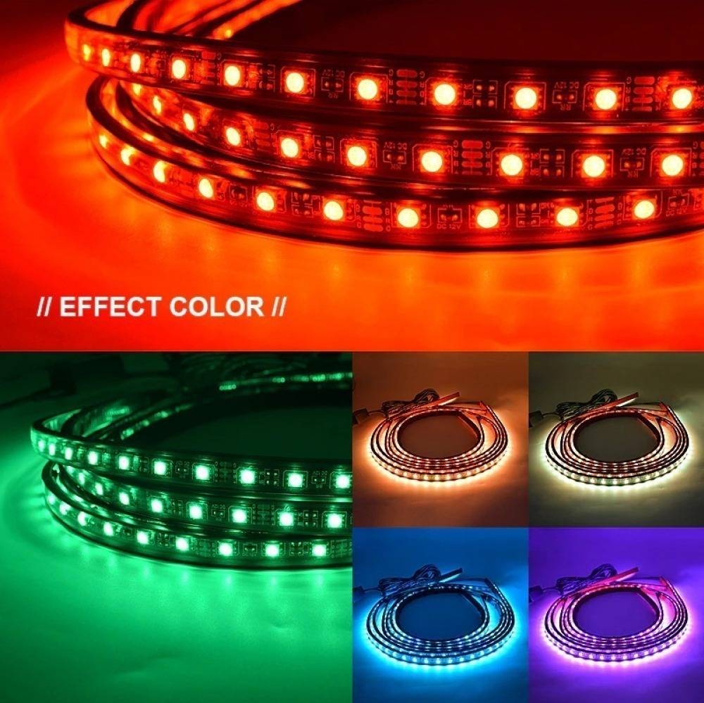 Car Chassis Flexible Strip Neon Glow Lights Auto RGB Underglow Decorative Atmosphere Lamp