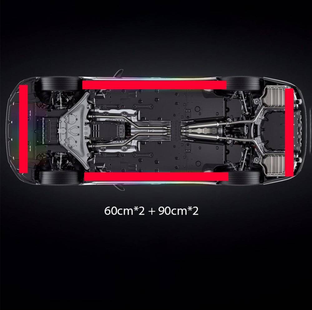 Car Chassis Flexible Strip Neon Glow Lights Auto RGB Underglow Decorative Atmosphere Lamp