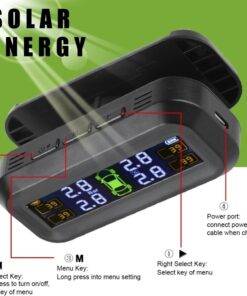 Car Solar Tyre Pressure Monitoring System Vehicle TPMS
