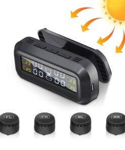 Car Solar Tyre Pressure Monitoring System Vehicle TPMS