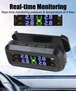 Car Solar Tyre Pressure Monitoring System Vehicle TPMS