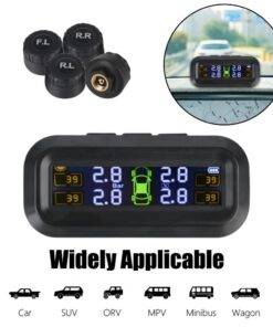 Car Solar Tyre Pressure Monitoring System Vehicle TPMS